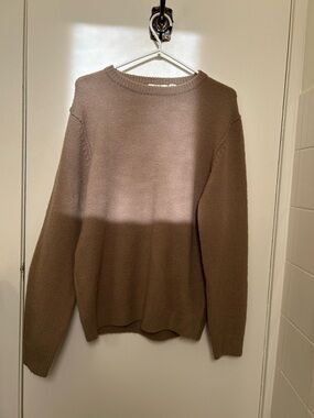Never Lose Hedge Men's Crewneck Sweater in Brown Size M